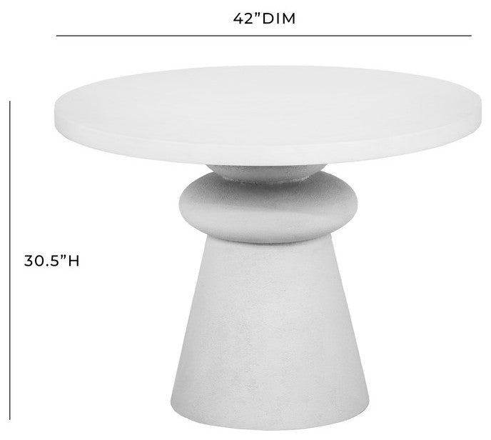 Lupita White 42" Dinette Table