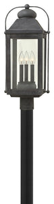 Hinkley Anchorage Large Post Top Or Pier Mount Lantern, Aged Zinc