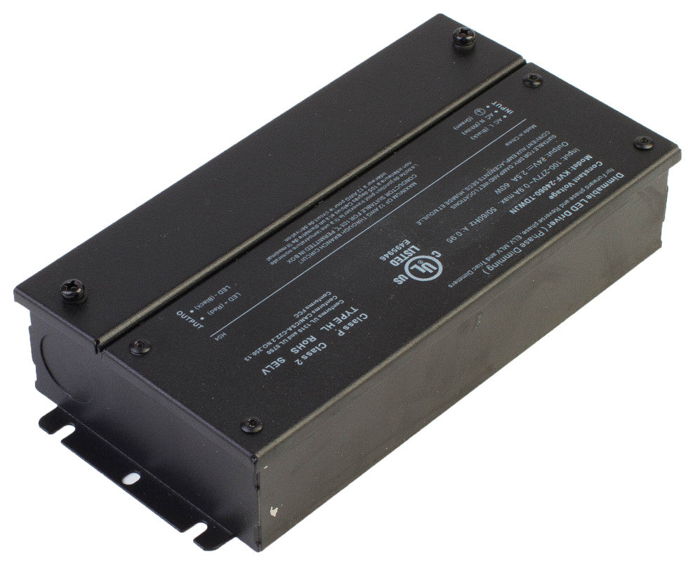 UL Listed 24V 60W Class 2 Dimmable Power Supply Driver Triac Constant Voltage