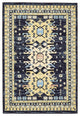 Unique Loom Navy Blue Oasis Taftan 4' 0 x 6' 0 Area Rug