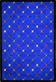 Games People Play Rug, Billiards, 5'4"x7'8", Blue
