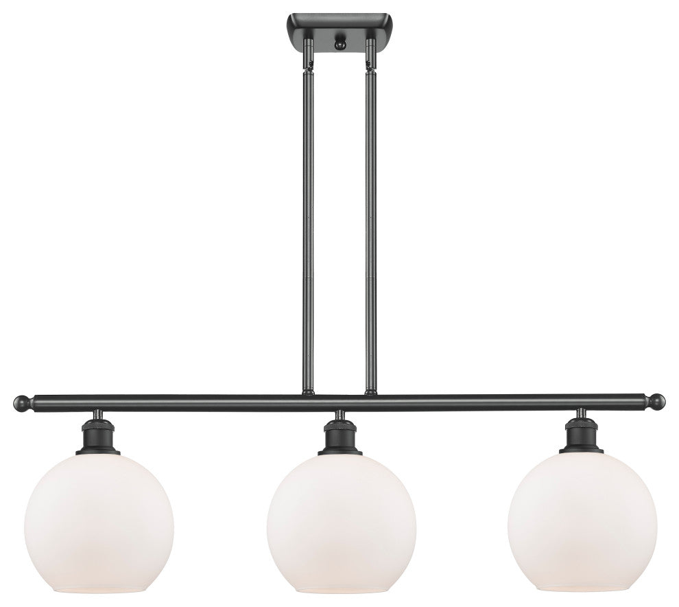 Innovations Lighting 516-3I-BK-G121-8 Athens 3 Light 36" Island Light