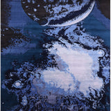 Ahgly Company Indoor Square Mid-Century Modern Area Rugs, 6' Square