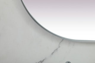 Elegant Lighting MR2A3060 Asha 30" W x 60" H Oval Framed Bathroom - Black