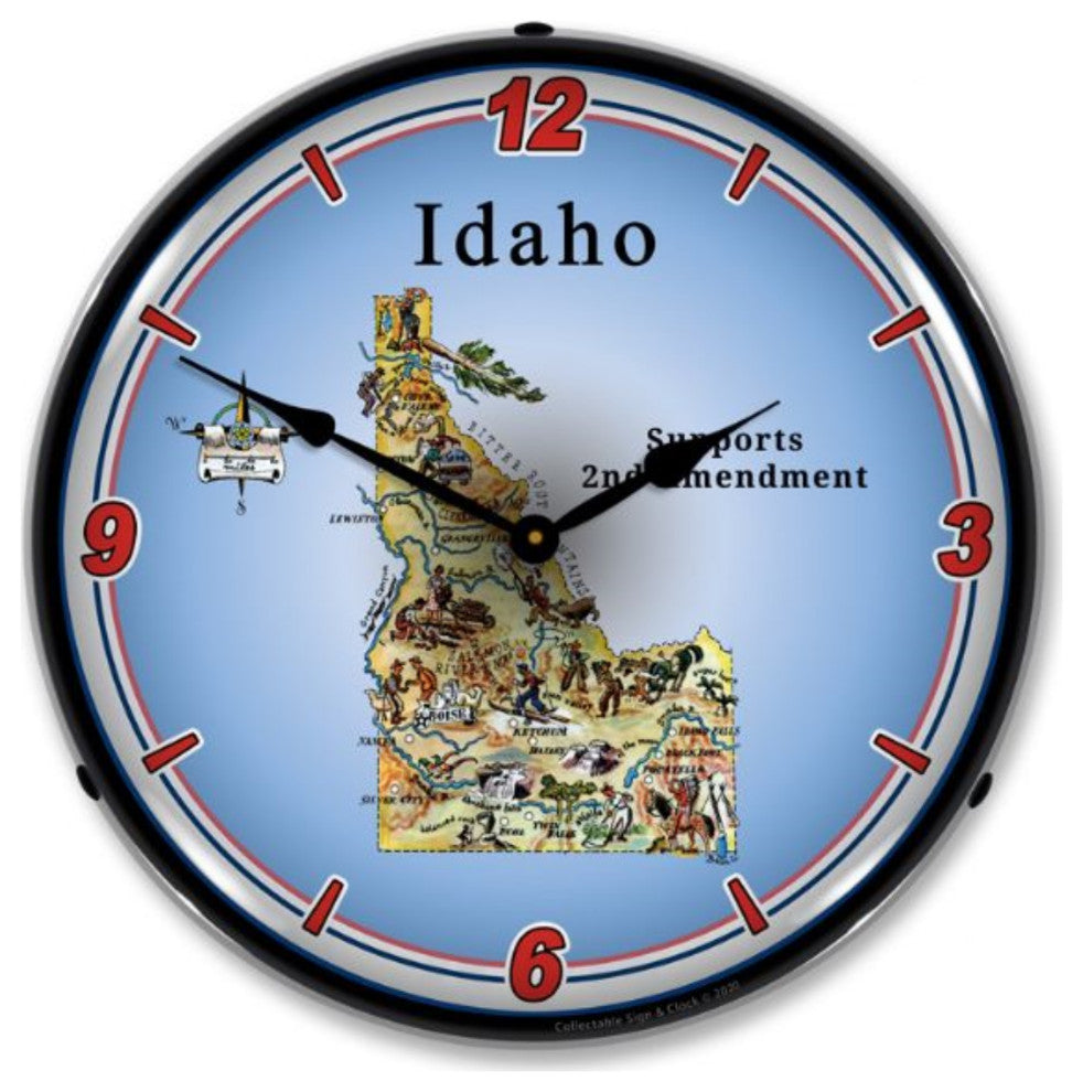 N20031035 Idaho Supports the 2nd Amendment Clock