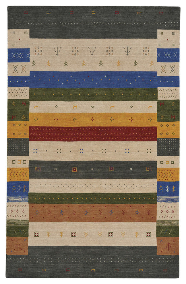 Capel Gava Multitone 3495_900 Hand Loomed Area Rugs - 3' X 5' Rectangle