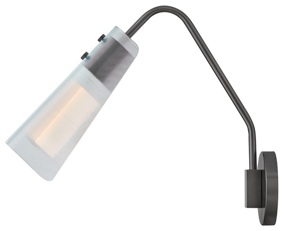 Hinkley Altman Medium Single Light Sconce, Gunmetal