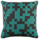 Surya Inga INGA-7019 18"x18" Pillow Kit, Black/Teal