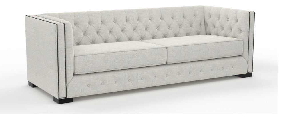Nativa Interiors Mirel 80" Sofa, Gray, Deep Plush Depth