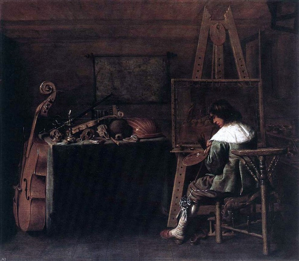 Hendrick Gerritsz Pot The Painter in his Studio Wall Decal
