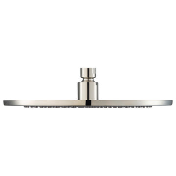 Isenberg HSB.10R, 10" Solid Brass Rain Showerhead, Polished Nickel