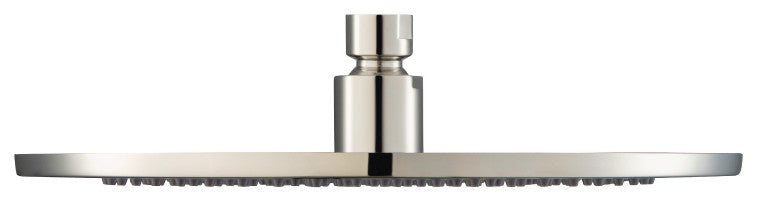 Isenberg HSB.10R, 10" Solid Brass Rain Showerhead, Polished Nickel
