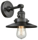 Railroad 1-Light Sconce, Oil Rubbed Bronze, Shade: Oil Rubbed Bronze