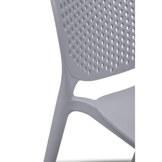 Metro Bailey Side Chair, Set of 4 Light Grey Seat