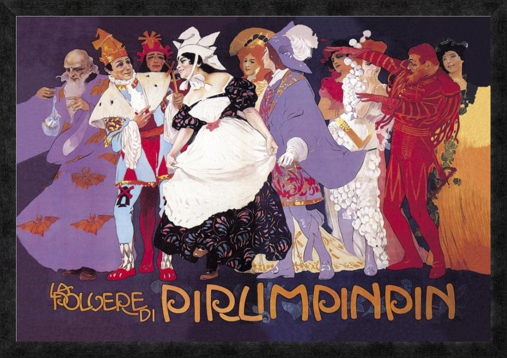 "La Polvere di Pirlimpinpin" Framed Canvas Giclee, 38"x26"