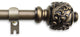 Ivana Curtain Rod 5/8" 28-48", Antique Gold
