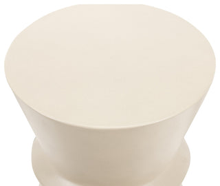 Lina End Table-Parchment White