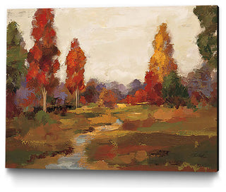 "Fall Creek " Museum Mounted Canvas Print, 40"x30"