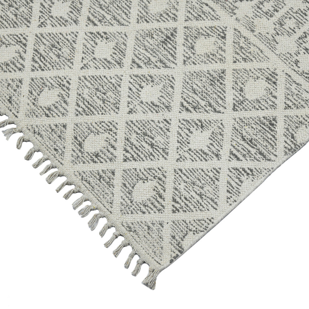 DUNE Denevie Area Rug, Gray, 5' x 7'6", Geometric