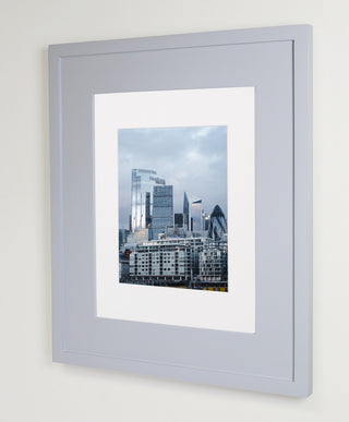 Concealed Picture Frame Medicine Cabinet, Light Gray, 14"x18"