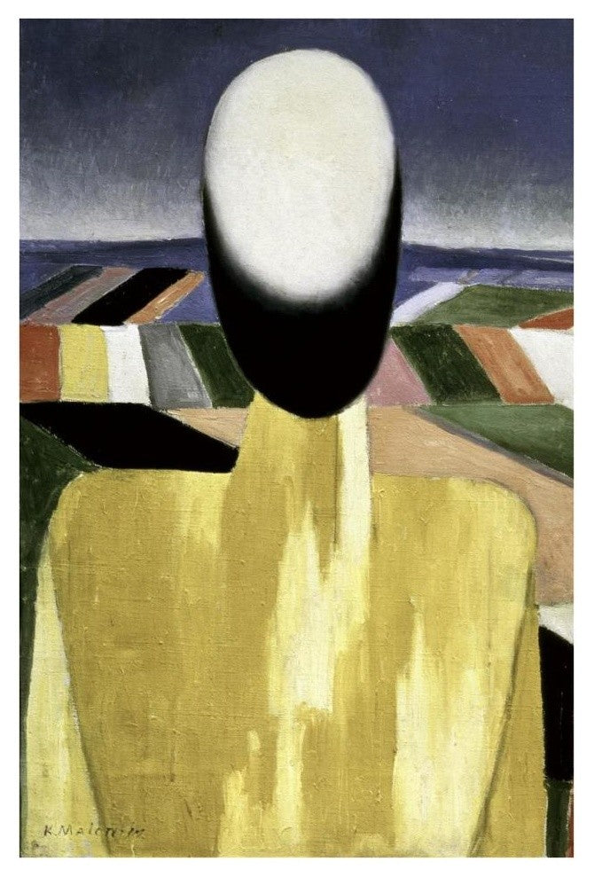 "Two Farmers (left)" Digital Paper Print by Kazimir Malevich, 26"x38"