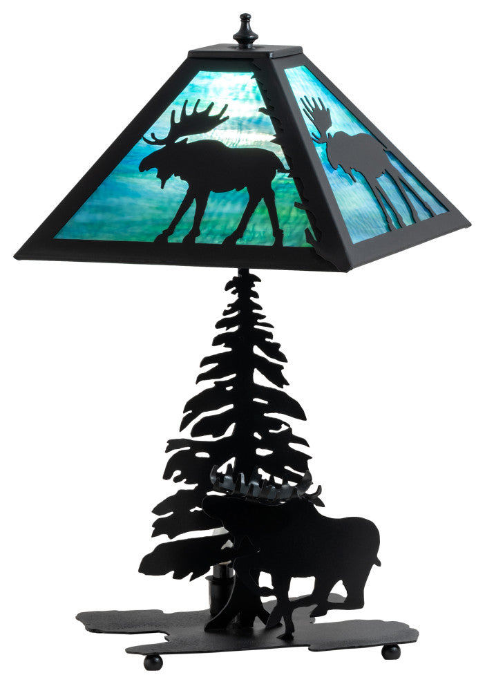 21 High Lone Moose Table Lamp