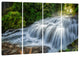 "Flowing Pha Dokseaw Waterfall" Landscape Canvas Photo Print, 4 Panels, 48"x28"