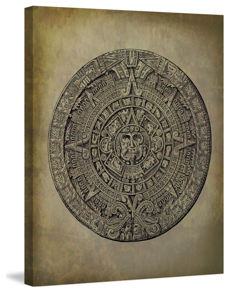 "Mayan Calendar" Painting Print on Wrapped Canvas