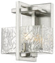 Innovations 312-1W-SN-CL-LED 1-Light Bath Vanity Light, Satin Nickel
