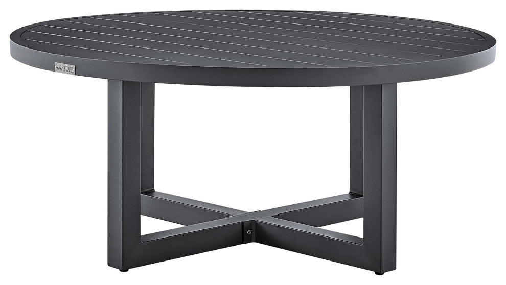 Argiope 3-Piece Patio Swivel Seating Set, Gray Aluminum With Gray Cushions