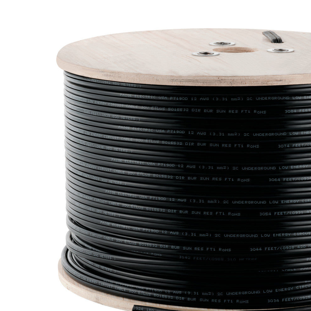 Black Accessory Cable 12-gauge 1000 ft