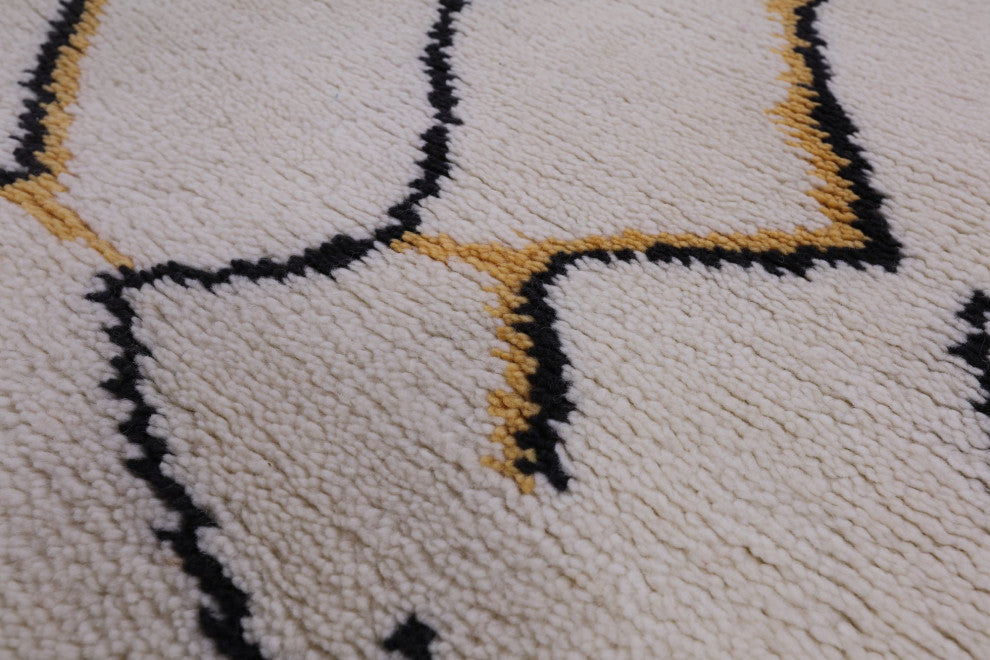 8' 0" X 9' 10" Moroccan Handmade Wool Rug Q9276