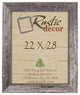Catoosa Extra Wide Reclaimed Rustic Barn Wood Wall Frame, 22"x28"