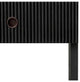 Ribbed Wood 1-Drawer Nightstand, Eichholtz Dimitrios, Black