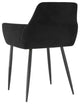 vidaXL Dining Chairs 4 pcs Black Velvet