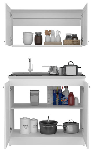 Perseus Cabinet Set, White