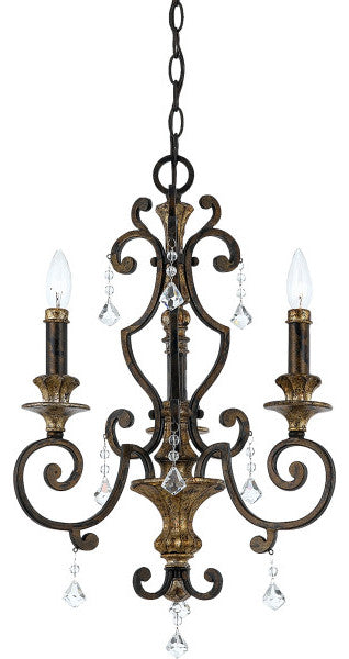 Quoizel MQ5003HL Three Light Chandelier Marquette Heirloom
