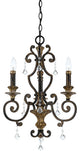 Quoizel MQ5003HL Three Light Chandelier Marquette Heirloom