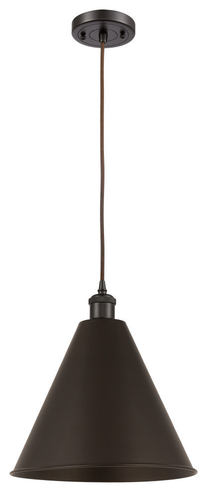 Ballston Cone Mini Pendant, Oil Rubbed Bronze
