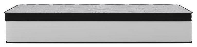 Capri Extra Firm 12 Inch CertiPUR-US Certified Hybrid Pocket Mattress, White, Queen