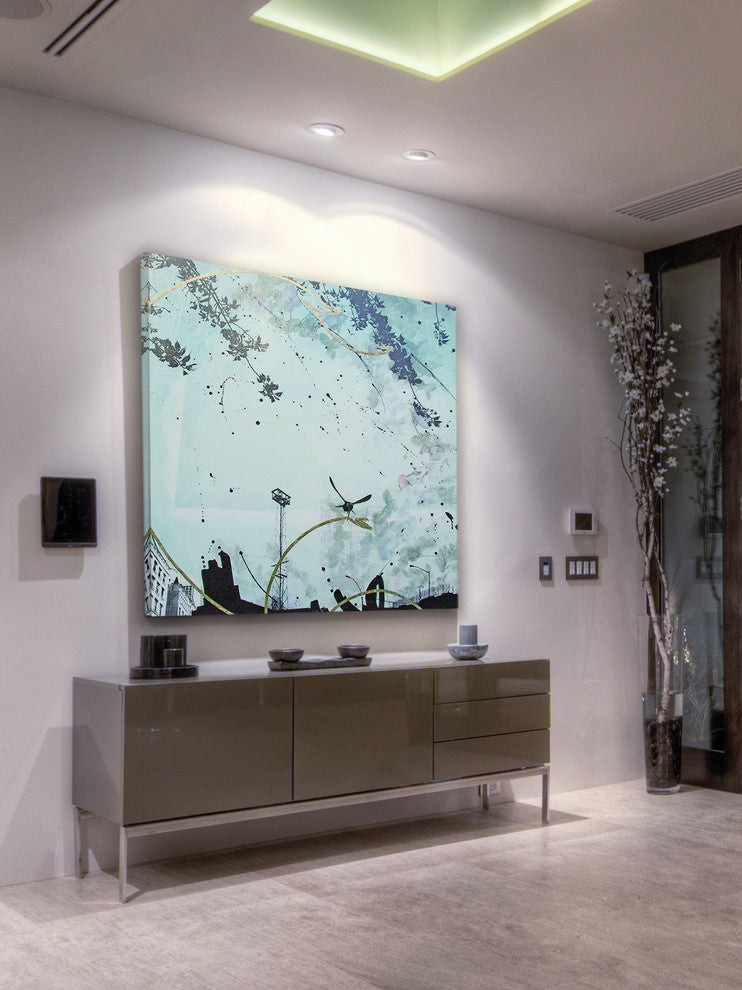 "Oblivion" Painting Print on Canvas by Tracy Silva Barbosa