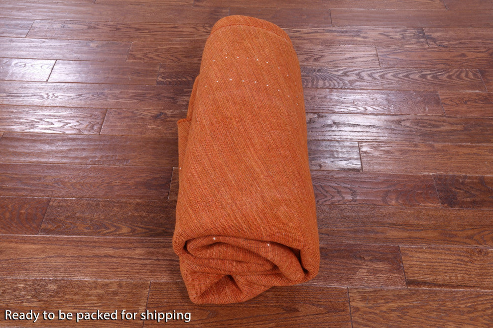 8' Round Persian Gabbeh Hand Knotted Wool Rug - Q15100