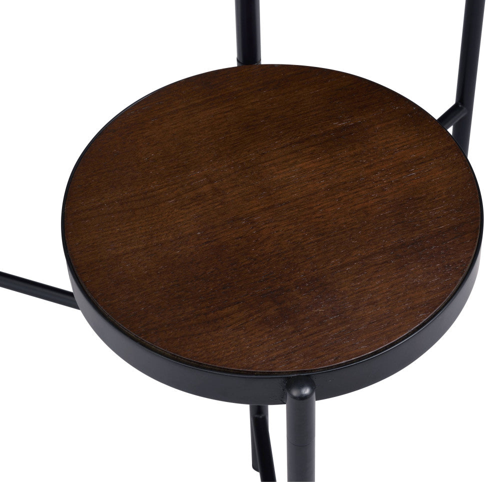 Namid Plant Stand, Walnut and Black