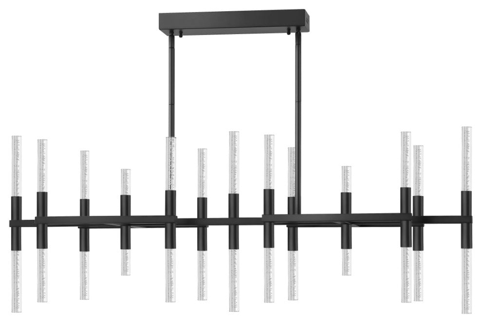 Safavieh Couture Evaria Acrylic Tube Chandelier, Black