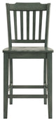Arbor Hill Slat Back Counter Chair, Set of 2, Antique Sage Green