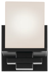 6.5" 1-Light Wall Sconce With Satin Etched Cased Opal Glass