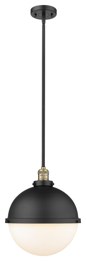 INNOVATIONS LIGHTING 201S-BAB-HFS-121-BK Hampden Pendant