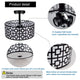 3 light Semi Flush Ceiling Light Fixture modern black ceiling lamp