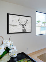 Parvez Taj "Inquisitive Deer" Framed Painting Print, 30"x20"