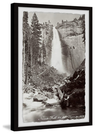 "Nevada Fall at Yosemite" Framed Painting Print, 16x24